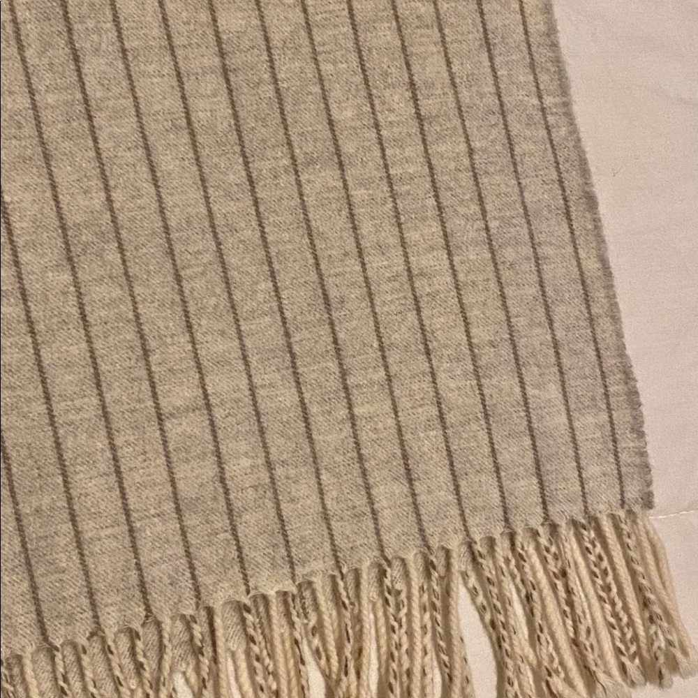 Pal Zileri Pinstripe Cashmere Scarf